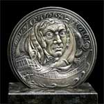 Médaille du Sculpteur et Graveur à la monnaie de Paris Serge Santucci - Christophe  Colomb